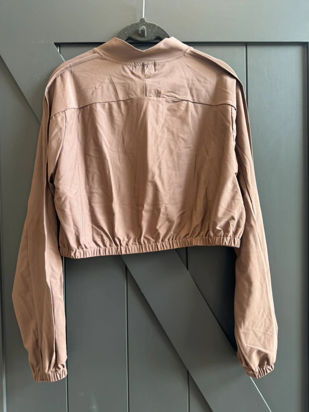 Buckley Mauve Cropped Bomber Jacket - Picture 3 of 5